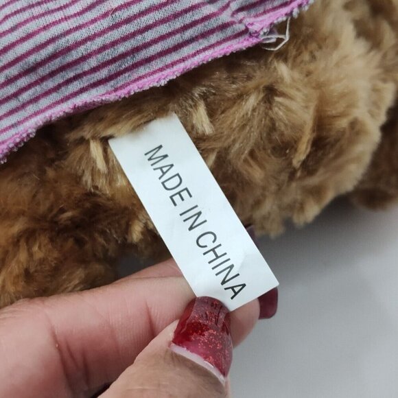 Unbranded Brown Teddy Bear Removable Dress Stuffed Animal Plush Soft Toy 9 in - Picture 4 of 6